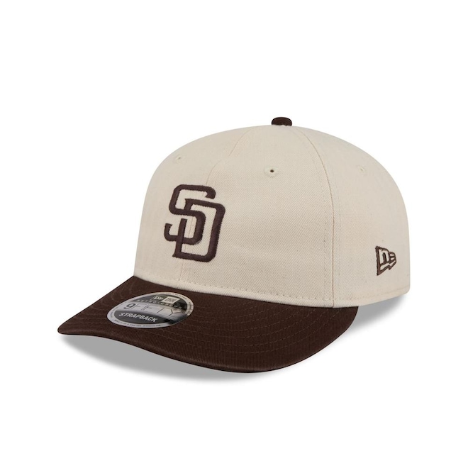 Boné New Era 9FIFTY RETRO CROWN SN San Diego Padres MLB Marrom New Era Masculino - Foto 1