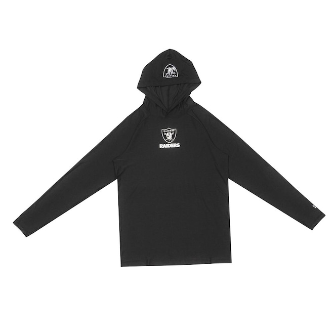 Blusão de Moletom New Era Canguru Fechado Las Vegas Raiders NFL Masculino - Foto 1