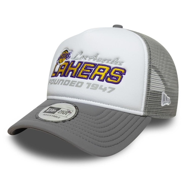 Boné New Era 9Forty A-Frame Trucker Los Angeles Lakers NBA Unissex - Foto 1