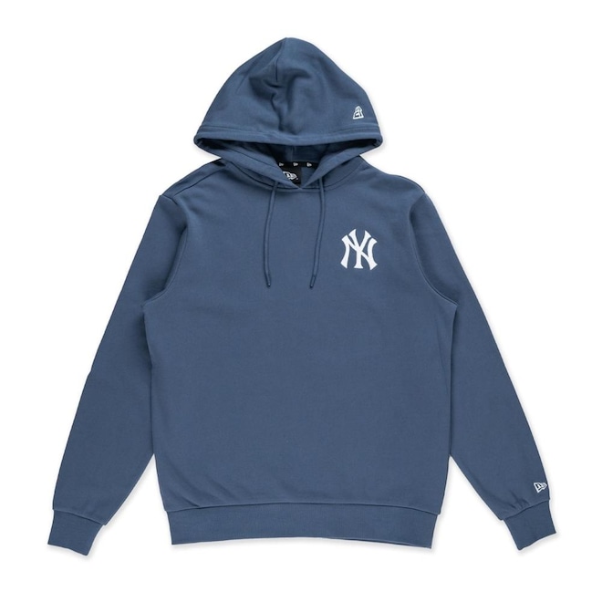 Blusão de Moletom Canguru Fechado New Era New York Yankees MLB Masculino - Foto 1