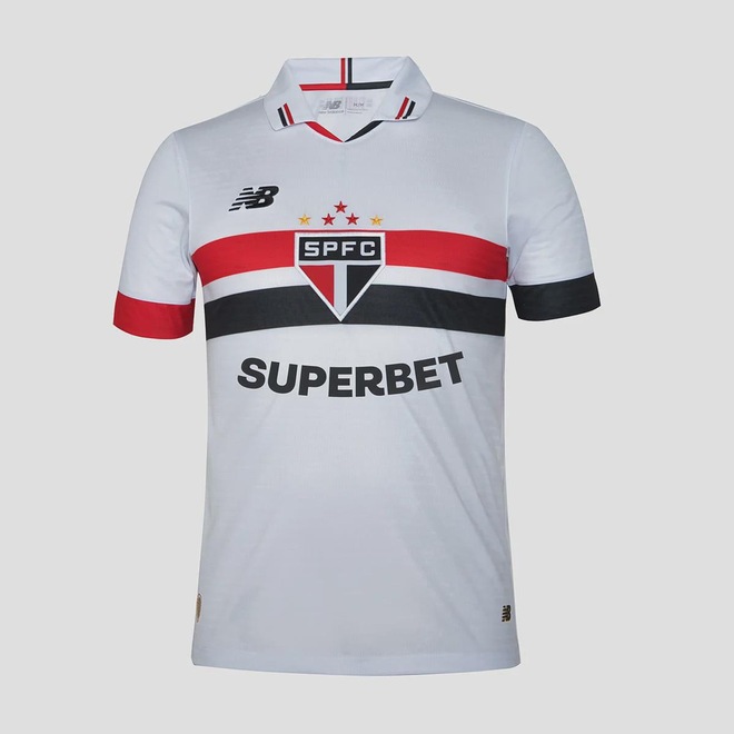 Camisa do São Paulo I 24/25 New Balance Torcedor Masculina - Foto 1