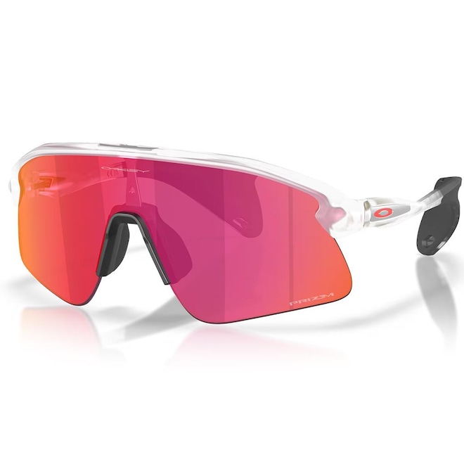 Óculos de Sol Unissex Oakley Stunt Devil Matte Clear Prizm Field - Foto 1