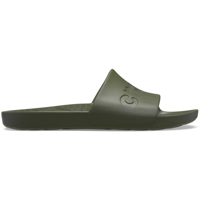 Chinelo Crocs Slide Army - Unissex - Foto 1