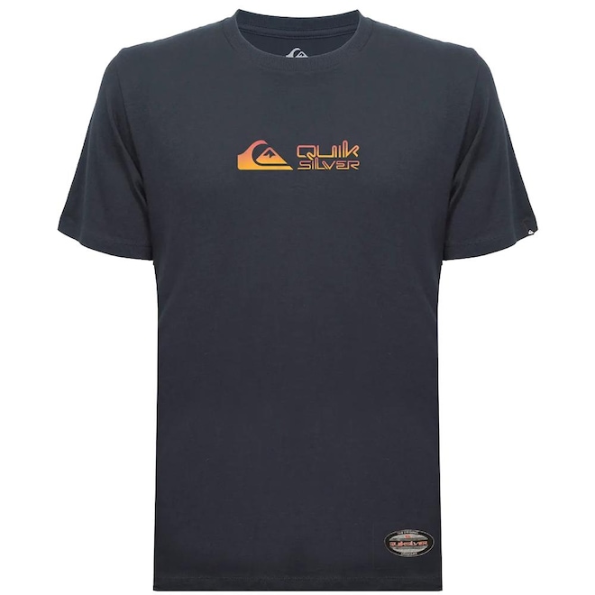 Camiseta Quiksilver Gradient Broken Type Masculina - Foto 1