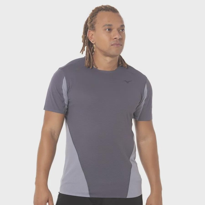 Camiseta de Corrida Mizuno Light Dryaeroflow - Masculino - Foto 1