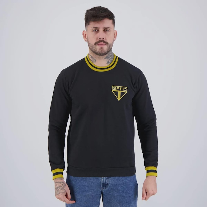 Blusão Moletom São Paulo Vintage Masculino - Foto 1