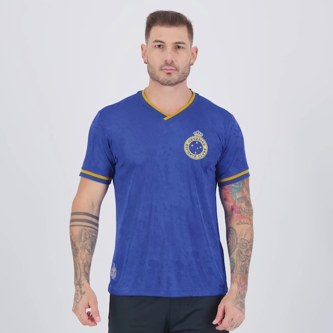 Camisa Cruzeiro Tríplice Coroa I 2003 Masculina - Foto 1