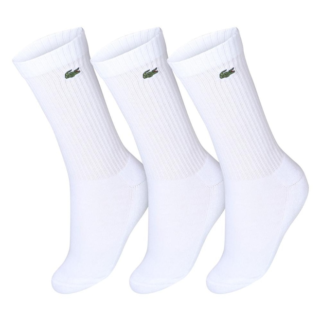 Meia Lacoste Core Active Performance 43 ao 46 - Pack com 3 Pares - Adulto - Foto 1