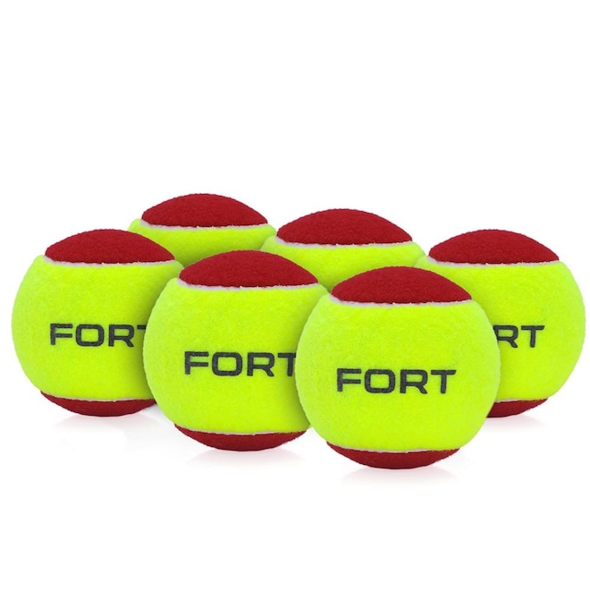Kit Bola de Tênis Fort Stage 3 Pack com 6 Bolas - Foto 1