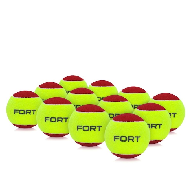Bola de Tênis Fort Stage 3 Pack com 12 Bolas - Foto 1