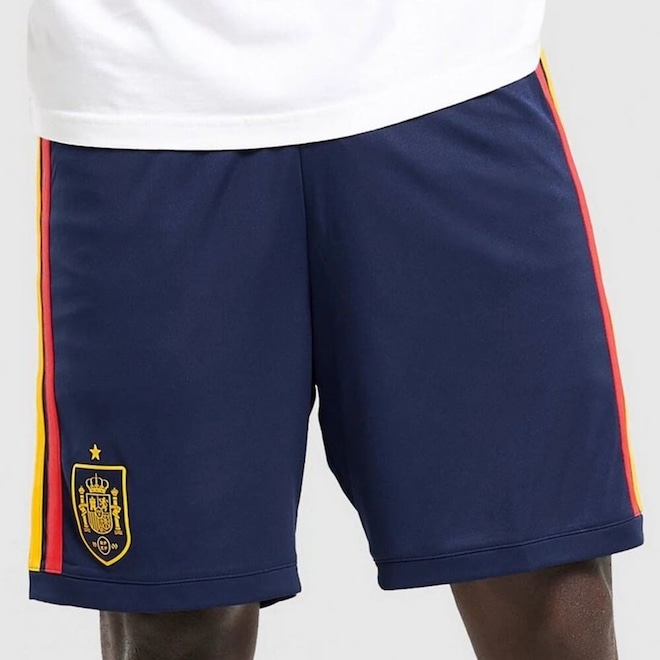 Shorts Espanha I adidas 2026 Masculino - Foto 1