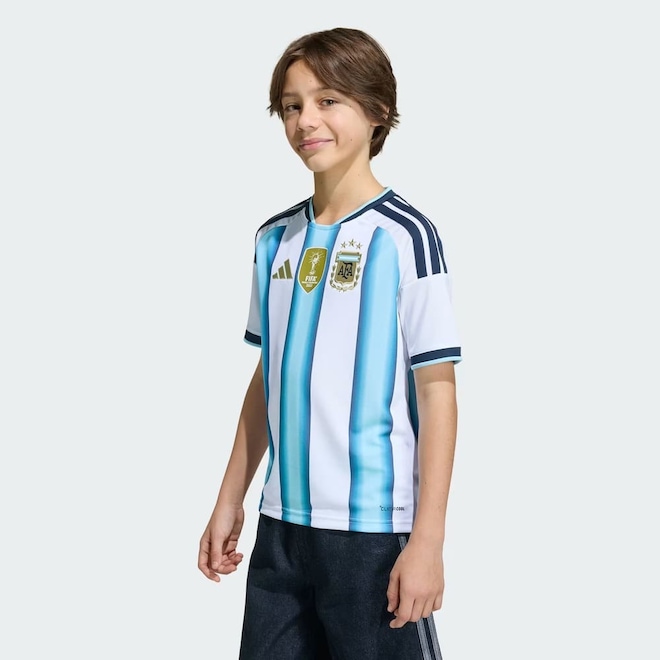 Camisa Argentina I adidas 2026 Infantil - Foto 1