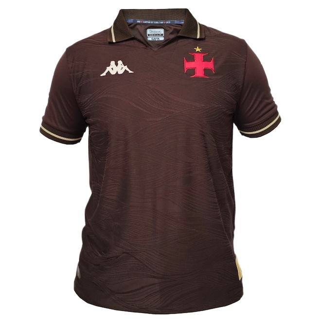 Camisa do Vasco da Gama Kappa 2025 Uniforme 3 Torcedor - Masculina - Foto 1