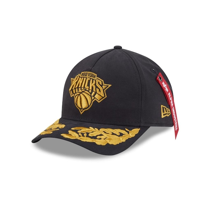 Boné New Era 9Forty M-CROWN New York Knicks NBA x Alpha Industries Masculino - Foto 1