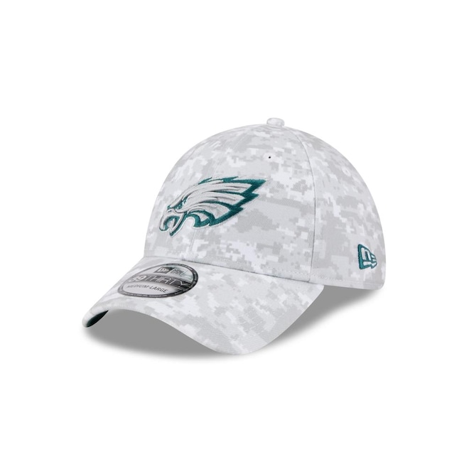 Boné New Era 39Thirty Philadelphia Eagles NFL Salute Service 2025 Masculino - Foto 1