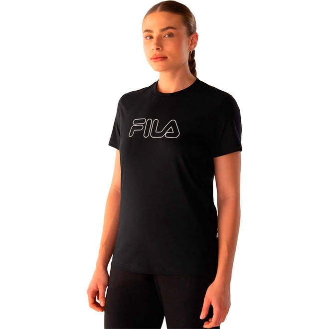Camiseta Fila Regular Basic Outline Feminina - Foto 1