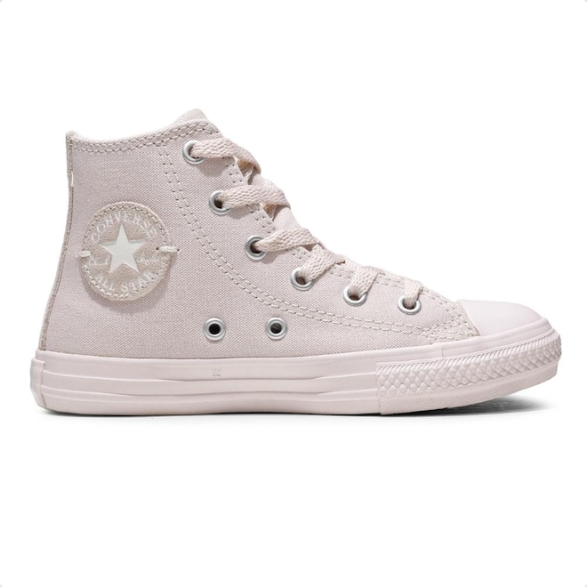 Tênis Infantil Converse All Star Side Zip Modern Mono Cano Alto - Foto 1