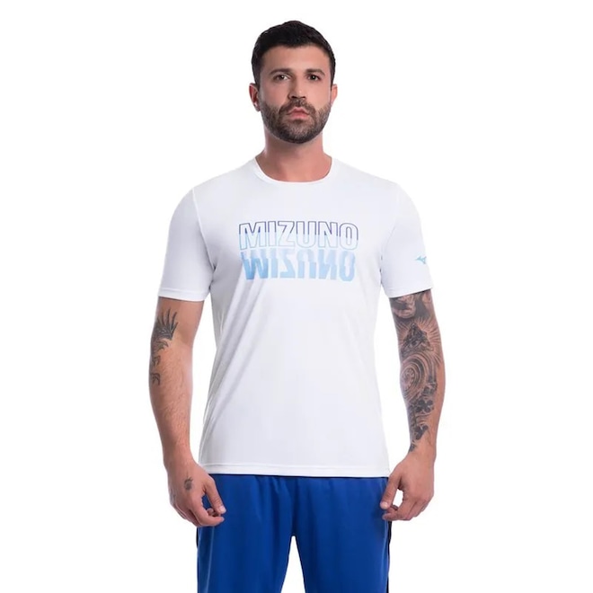 Camiseta Mizuno Energy Stamp Masculina - Foto 1