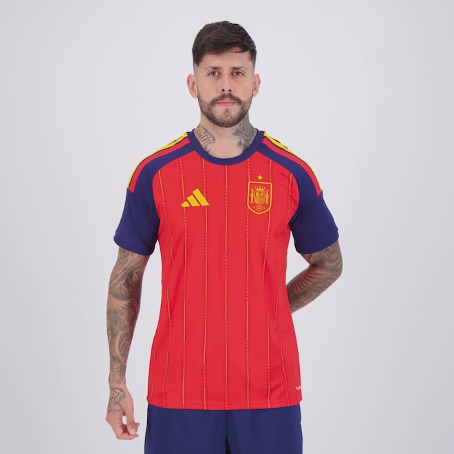Camisa Espanha I 26/27 adidas Masculina - Foto 1