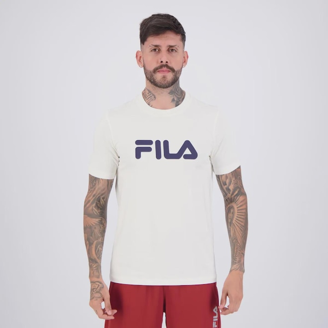 Camiseta Fila Regular Letter Premium IV Masculina - Foto 1