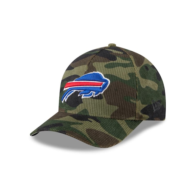 Boné New Era 9Forty M-Crown A-Frame Buffalo Bills NFL Salute Service 2025 Masculino - Foto 1