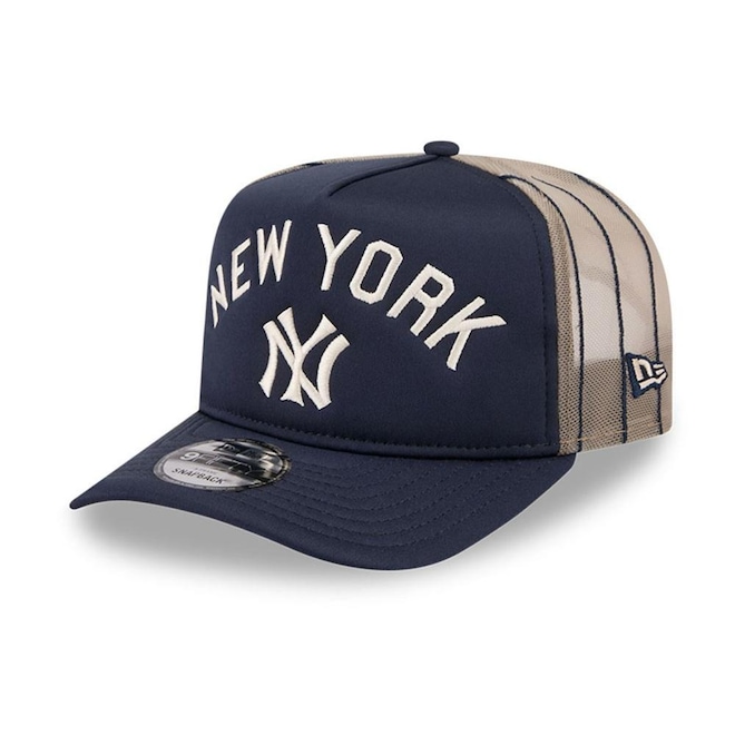 Boné New Era 9Forty A-Frame Snapback New York Yankees MLB Masculino - Foto 1