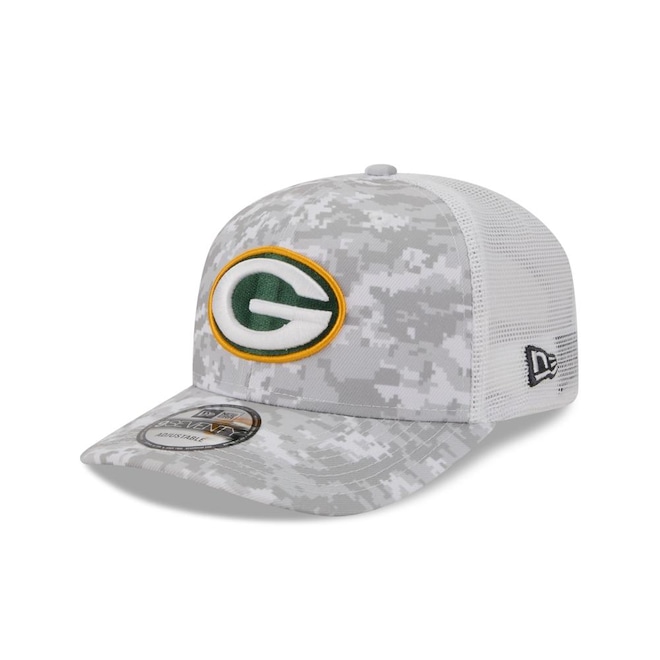 Boné New Era 9SEVENTY Green Bay Packers NFL Salute Service 2025 Masculino - Foto 1