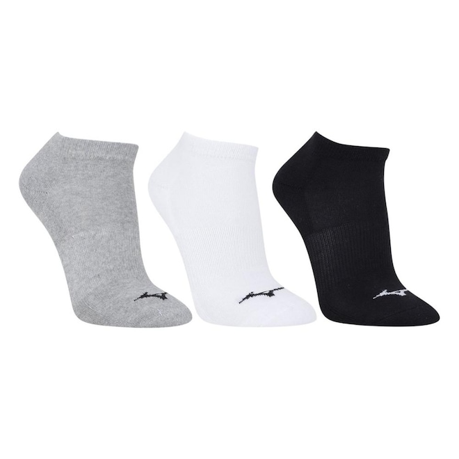 Kit 3 Pares de Meia Cano Curto Mizuno Unissex - Foto 1
