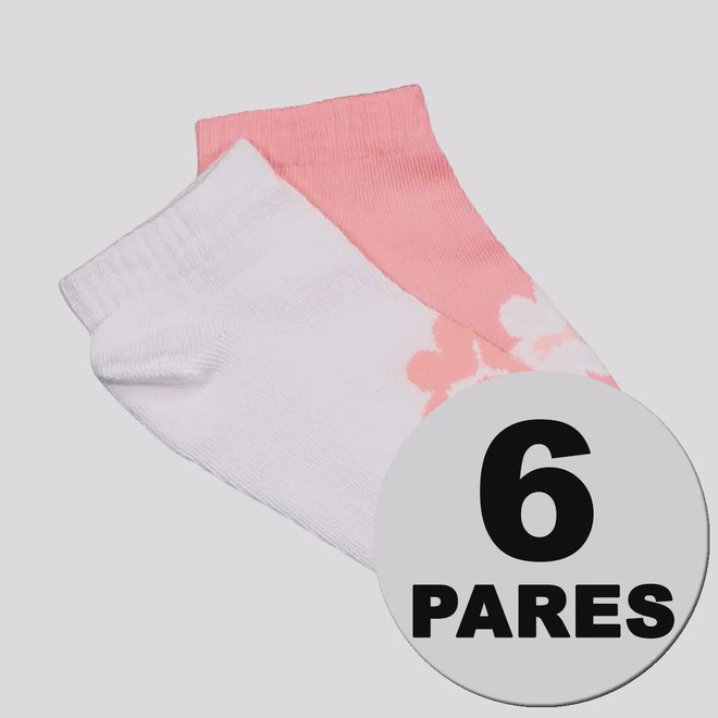 Kit 6 Pares de Meias Puma Sapatilha Infantil - Foto 1