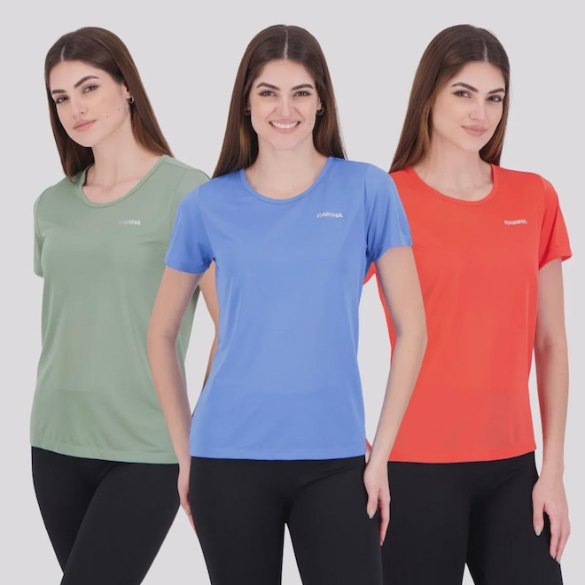 Kit 3 Camisetas Rainha Feminina - Foto 1