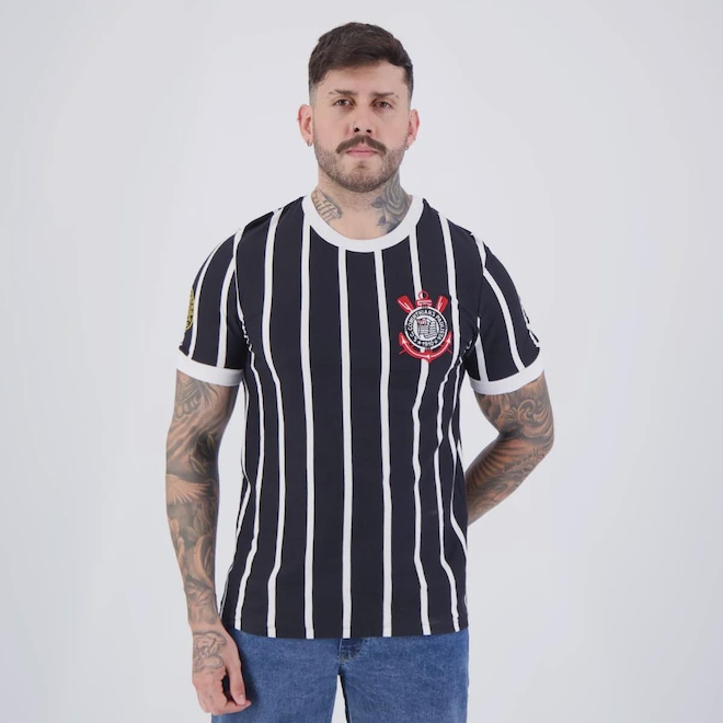 Camisa Corinthians Democracia Retrô Masculina - Foto 1