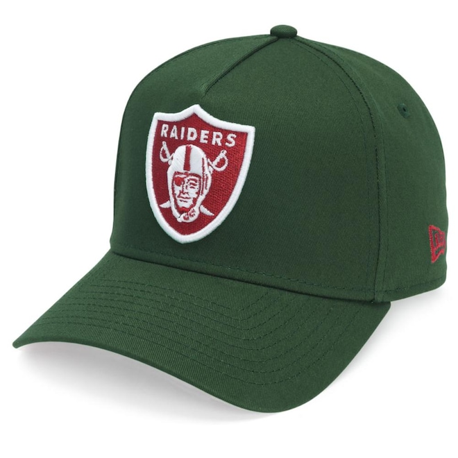 Boné Adulto New Era 9forty A-Frame NFL Las Vegas Raiders Aba Curva - Foto 1