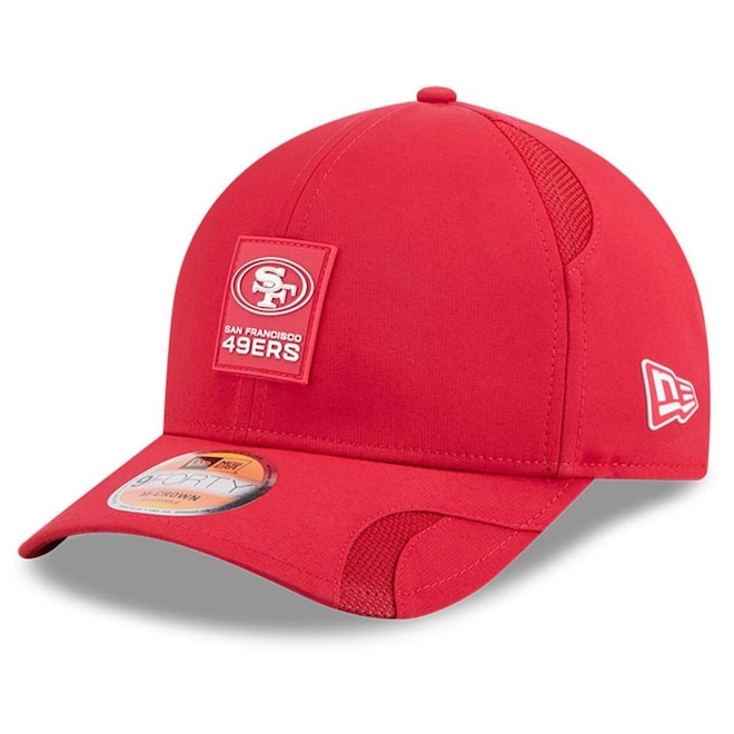 Boné New Era 9Forty M-Crown San Francisco 49ers NFL Sideline Vermelho New Era Masculino - Foto 1