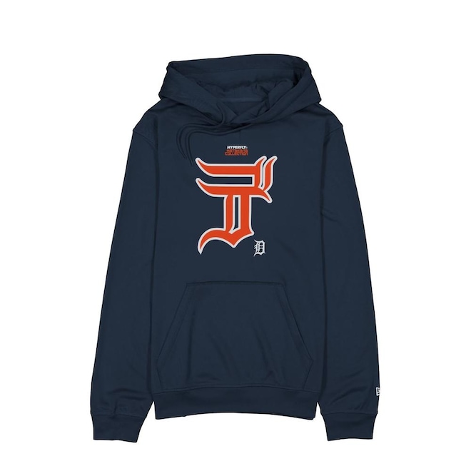 Blusão de Moletom New Era Canguru Fechado Detroit Tigers MLB Hyperfly Masculino - Foto 1