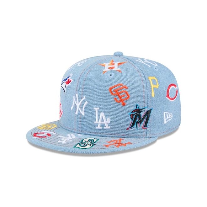 Boné New Era 59Fifty Mlb MLB Masculino - Foto 1