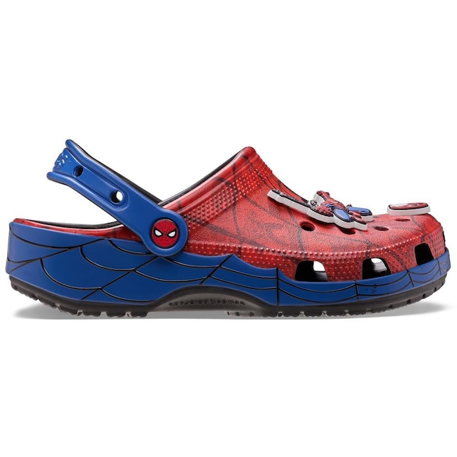 Sandália Infantil Crocs Spider-Man Web Classic Clog K Multi - Foto 1