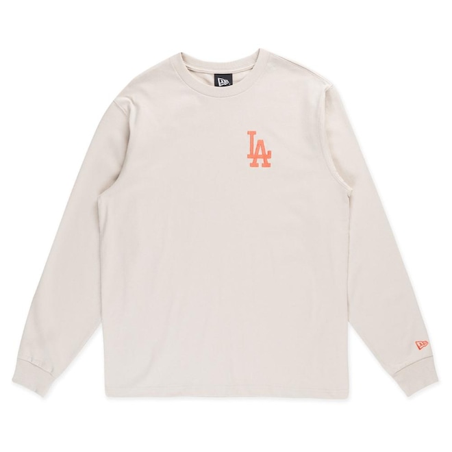 Camiseta New Era Manga Longa Los Angeles Dodgers MLB Masculina - Foto 1