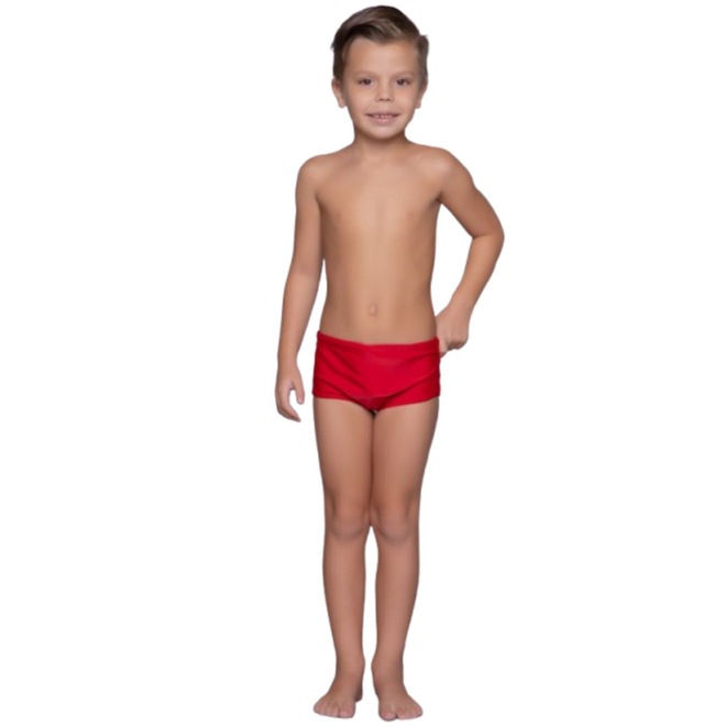 Sunga Slim Básica Vekyo Confortavel Para Verão Piscina Moda Praia Infantil - Foto 1
