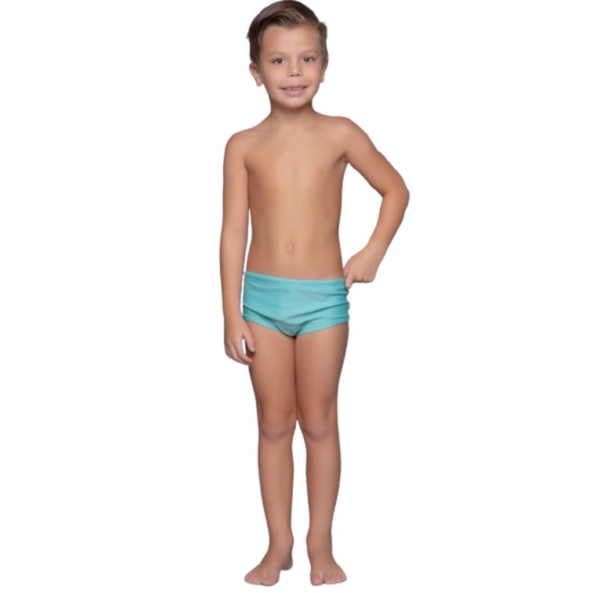 Sunga Slim Básica Vekyo Confortavel Para Verão Piscina Moda Praia Infantil - Foto 1