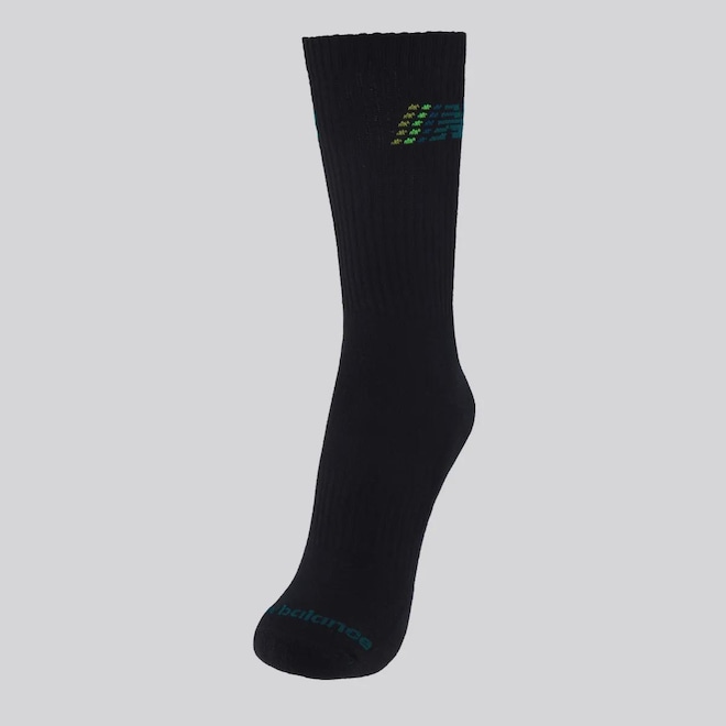 Meia New Balance Cano Alto Graphic Masculino - Foto 1