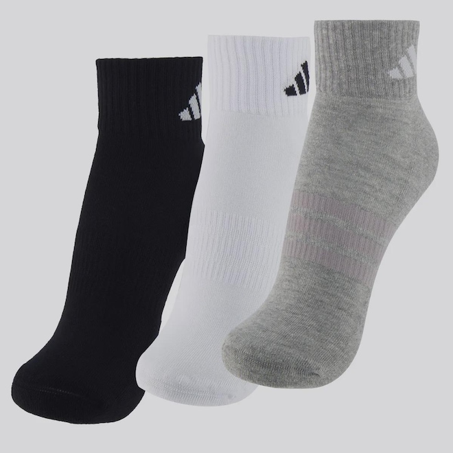 Kit 3 Pares de Meia adidas ESS Ank Unissex - Foto 1
