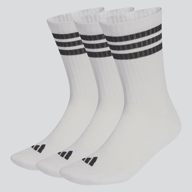Kit 3 Pares de Meia Adidas ESS CRW - Foto 1