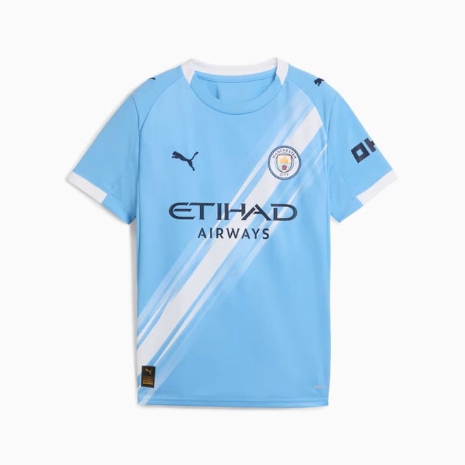 Camisa Manchester City I 25/26 Puma Infantil - Foto 1