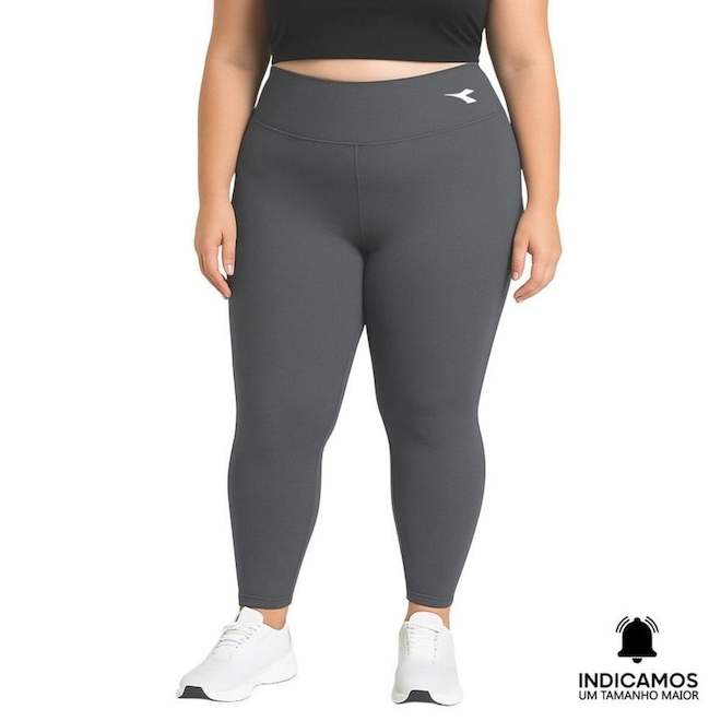 Calça Legging Diadora Small Logo Plus Size Feminina - Foto 1