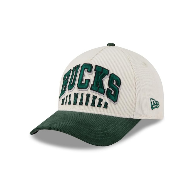 Boné New Era 9Forty M-Crown A-Frame Milwaukee Bucks NBA Masculino - Foto 1