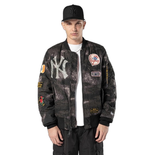 Jaqueta New Era Bomber New York Yankees MLB Masculina - Foto 1