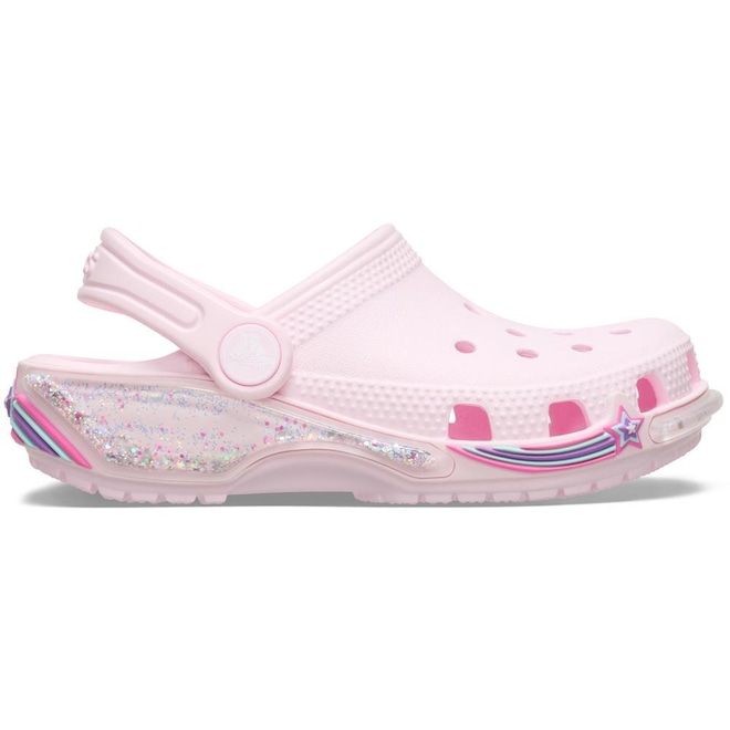 Sandália Unissex Crocs Classic Star Sparkle Shaker Clog T - Foto 1