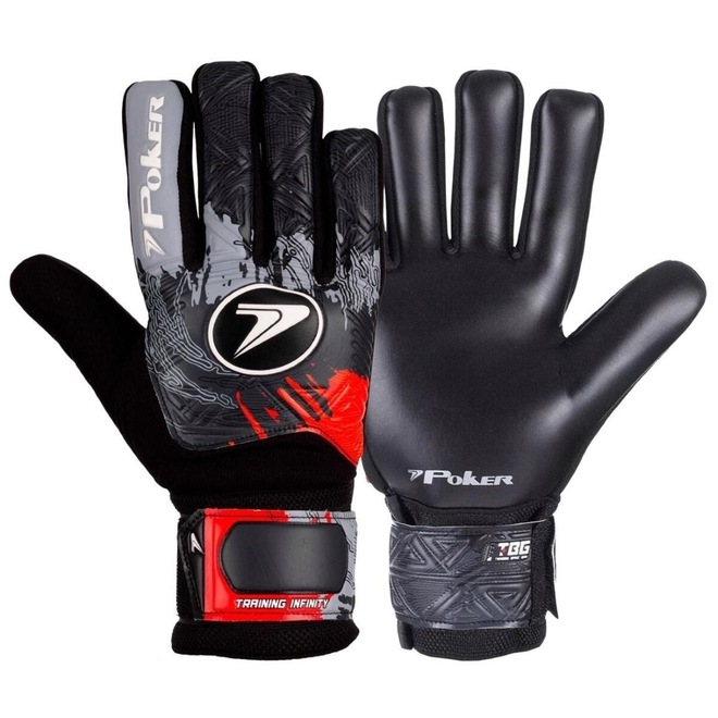 Luvas de Goleiro Poker Training Infinity Adulto - Foto 1