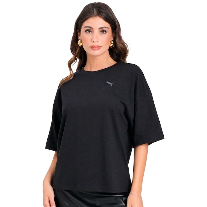 Camiseta Puma Oversized Tee Feminina - Foto 1