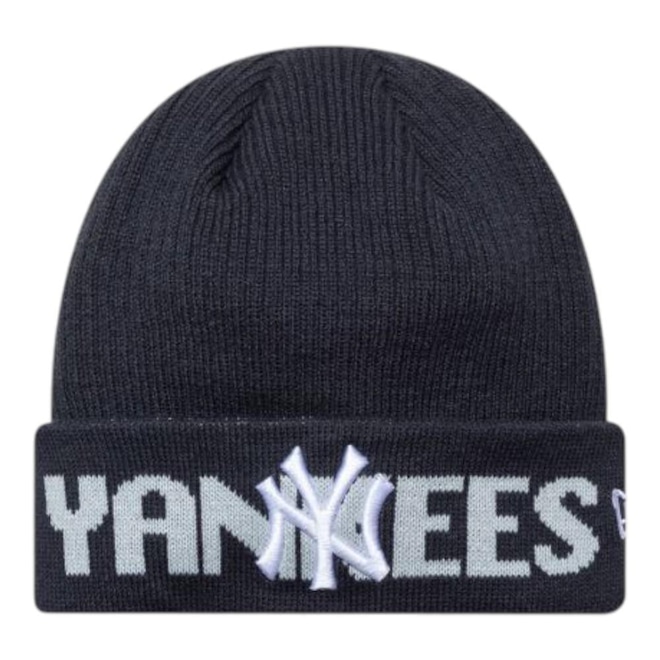 Gorro New Era New York Yankees Wordmark Beanie Adulto - Foto 1